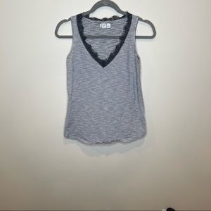 Maurice’s 24/7 Striped Black and White Tank Top